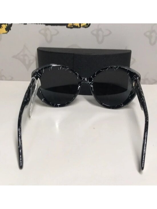 New Prada SPR 01Y 09V-5S0 Women’s Sunglasses – Black Marble main image 6